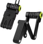 Trizand 25733 Lacat Pliabil pentru Bicicleta, cu Cod de Patru Cifre, Negru (00025733)