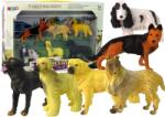 LEAN Toys Set de figurine cu câini de rasă pură renumiți în lume, 6 bucăți (12273) Figurina