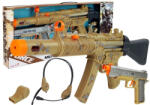 LEAN Toys Set de Joc Militar: Două Puști, Cască cu Microfon și Fluier (7874)