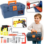 LEAN Toys Set de bricolaj pentru copii - Trusă cu burghiu și unelte (20278) Set bricolaj copii