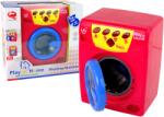 LEAN Toys Mașină de spălat jucărie Inna Roșie cu efecte sonore și luminoase (2208) Bucatarie copii