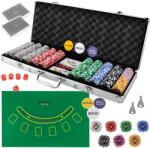 Malatec Set de Poker - 500 de jetoane metalizate, cărți și valiză (00023529)