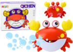 LEAN Toys Mașina de Bule de Săpun în Formă de Rac Roșu (19952) Tub balon de sapun