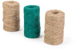 Garden of Eden Set de Sfoară Naturală - 3 x 35 m / Pachet, Cânepă, Verde și Natural (11313B)