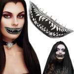 Verk Group Tatuaj Temporar Halloween cu Model de Dinți de Monstru, Lavabil (26167)
