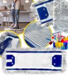 GordonToys Rezervă mop plat profesională din bumbac 100%, cu peri lungi și buzunare, detașabilă (G666)