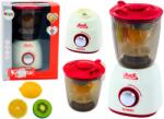 LEAN Toys Mixer pentru copii cu efecte de lumină și sunet, inclusiv fructe din plastic (20344) Bucatarie copii