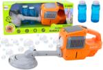 LEAN Toys Tuns filoza cu generator de bule de săpun portocaliu (18456) Tub balon de sapun