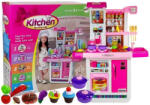 LEAN Toys Bucătărie Roz pentru Copii cu Robinet și Efecte Sonore (7525) Bucatarie copii