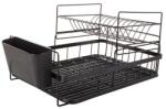 VERK GROUP Uscător de vase cu două niveluri - Negru (07121) Uscator vase