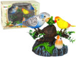 LEAN Toys Papagali Interactivi Cântători pe Ramura Colorată (15915)