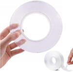 Verk Group Bandă adezivă dublă față Nano Tape, transparentă și reutilizabilă, 5m (24052)