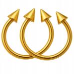 Modeus Arany patkó piercing, septum, 10mm, sebészeti acél