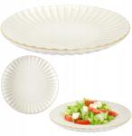 HowHomely Eden desszertes tányér, 21, 7cm, kerek, kerámia, bézs (HH-KA0409)