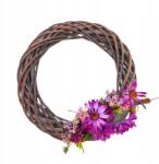 Trend-Deco 25cm fonott koszorú, esküvőre, dekoráció, természetes fonott (#11050)