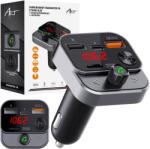 ART Bluetooth FM transmitter, kihangosító, gyorstöltő, 2x USB (FM-84B)