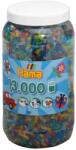 Hama Perlen 211-54 Set XXL 13000 Margele Midi Transparent Glitter Activitati Creative pentru Copii (211-54)