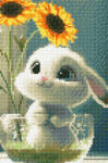 Oh Art! Set goblen cu diamante, cu sasiu, Iepuras, 20x30 cm (CJ279)