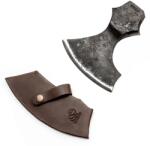 BeaverCraft Cap de topor forjat manual Beavercraft cu teacă din piele AX5_Head