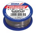 Dedra Калай за запояване с флюс, 1.0mm, 100g, 60%SN, Pb40Sn60 (31L61010)