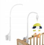  Forgó játék tartó, fehér, ABS, babaágyra szerelhető (PNFDN4068)