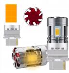 MAGALL Led P27W 3156 Narancs Sárga 2600LM Canbus Index Lámpa Ventilátoros