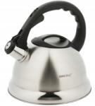 Kinghoff Acél vízforraló, 3l, fekete fogantyú, minden tűzhelyhez (KH-3244)