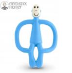 Matchstick Monkey szenzoros szilikon rágóka fogkefével Kék (MM-T-007)