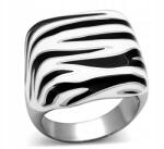 ArtWings Zebra gyűrű, 316L sebészeti acél, Size 14, 15, 16