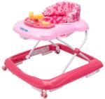 Baby Mix Carucior pentru copii Baby Mix cu volan şi roţi de silicon roz
