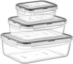 Irak Plastic Szivárgásmentes ételtároló szett Fajta: 0, 4L+0, 8L+1, 4L