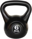 Funfit kettlebell, 6kg, fekete, erősítő edzéshez (4405)