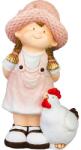 Perfect Home Decoratiune gradina, MagicHome, ceramica, fata cu cocos, 15.5x25.5x44.5 cm