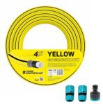 Cellfast Yellow Furtun de gradina, 4 straturi, cu 2 cuple si adaptor, 1/2", 20 m, Cellfast Yellow