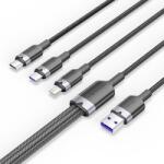 Vention USB-A 2.0/M - USB-C/Lightning/Micro USB-B, 1.5m, (negru, 6A, 3in1), cablu