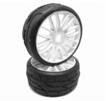 PMT 1/8 GT RALLY 18 "Medium" keverék - ragasztott, fehér Q5 kerekek, 2 db