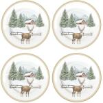 easylife Karácsonyi desszertes tányér White Forest 4db-os díszdobozban