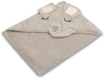  Kapucnis fürdőlepedő 100*100 cm - szürke elefánt
