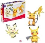  Mega Construx Pokémon: Build & Show Pikachu Evolution Trio (Pichu, Pikachu & Raichu)