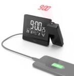 Hama "Plus Charge" Projection Alarm Clock, black (HM186332) Ceas