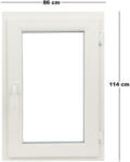 Salamander Műanyag ablak fehér 86x114cm 7 kamrás Bukó/Nyíló (6031570)