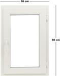 Salamander Műanyag ablak fehér 56x86cm 7 kamrás Bukó/Nyíló (6031554)