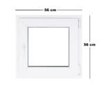 Salamander Műanyag ablak fehér 56x56cm 7 kamrás Bukó/Nyíló (6031552)