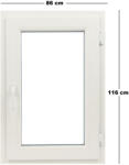 Far Est Műanyag ablak fehér 86x116cm (6037535)