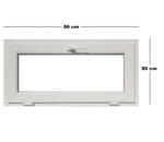 Far Est Műanyag ablak, 3 kamrás, fehér, 86 x 50 cm, bukó (6020143)