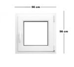 Teraglass Műanyag ablak fehér 56x56cm 6 kamrás Bukó/Nyíló (6022308)