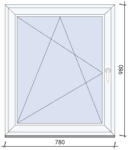  Bukó-nyíló ablak 80x100 cm BAL (AB7898B)