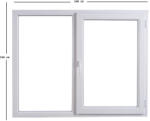 Trocal Műanyag Ablak Fehér 146x116cm 5 Kamrás Fix+bukó Nyíló (6019506)