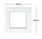 Trocal Műanyag ablak fehér 56x56cm (6019502)