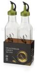 Qlux IDEAS IRIS C-00253 Olaj és ecet kiöntő szett 2 darabos, 2*250ml, fekete vagy zöld színű (C-00253) (C-00253)